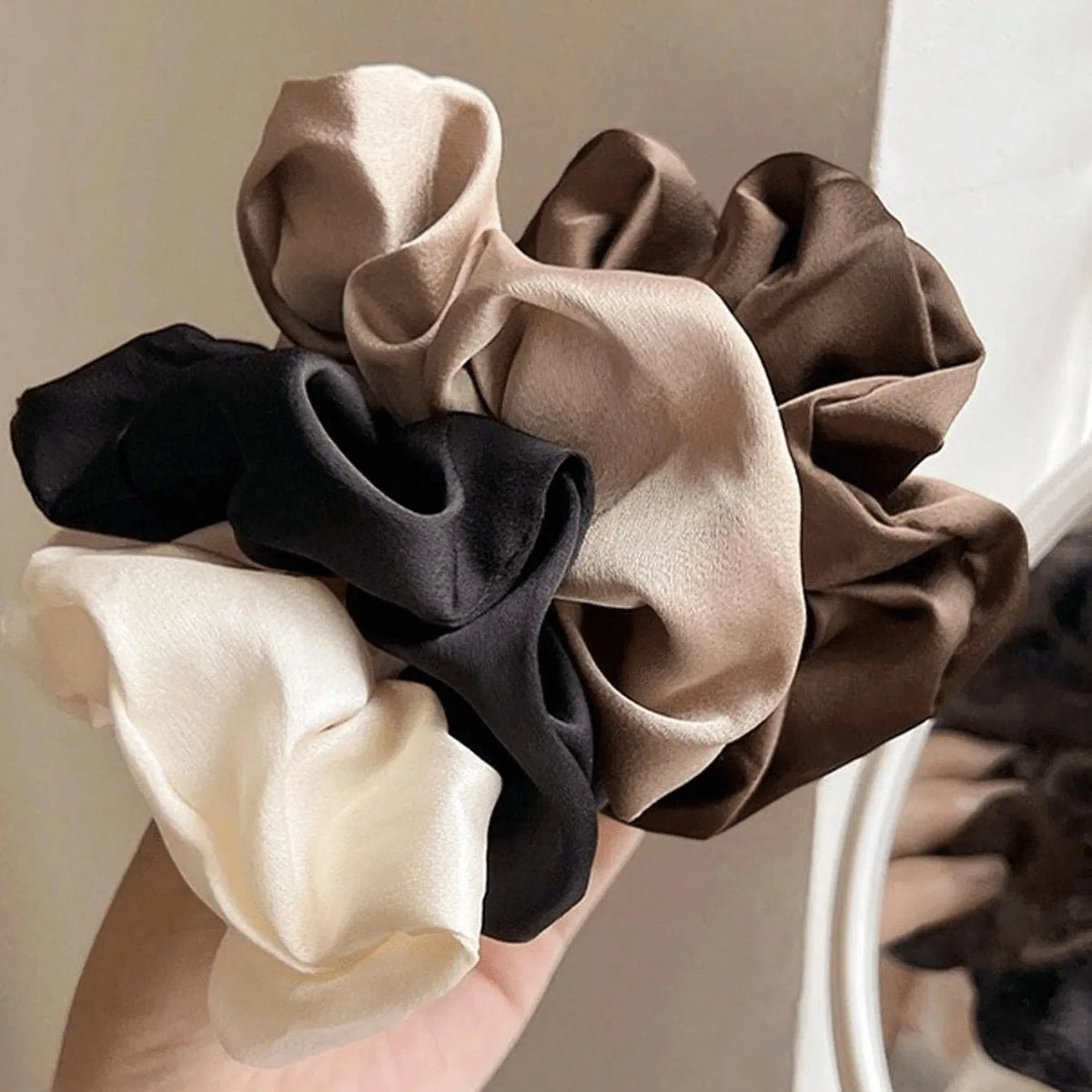 MumMe London Real Silk Large Hair Scrunchie