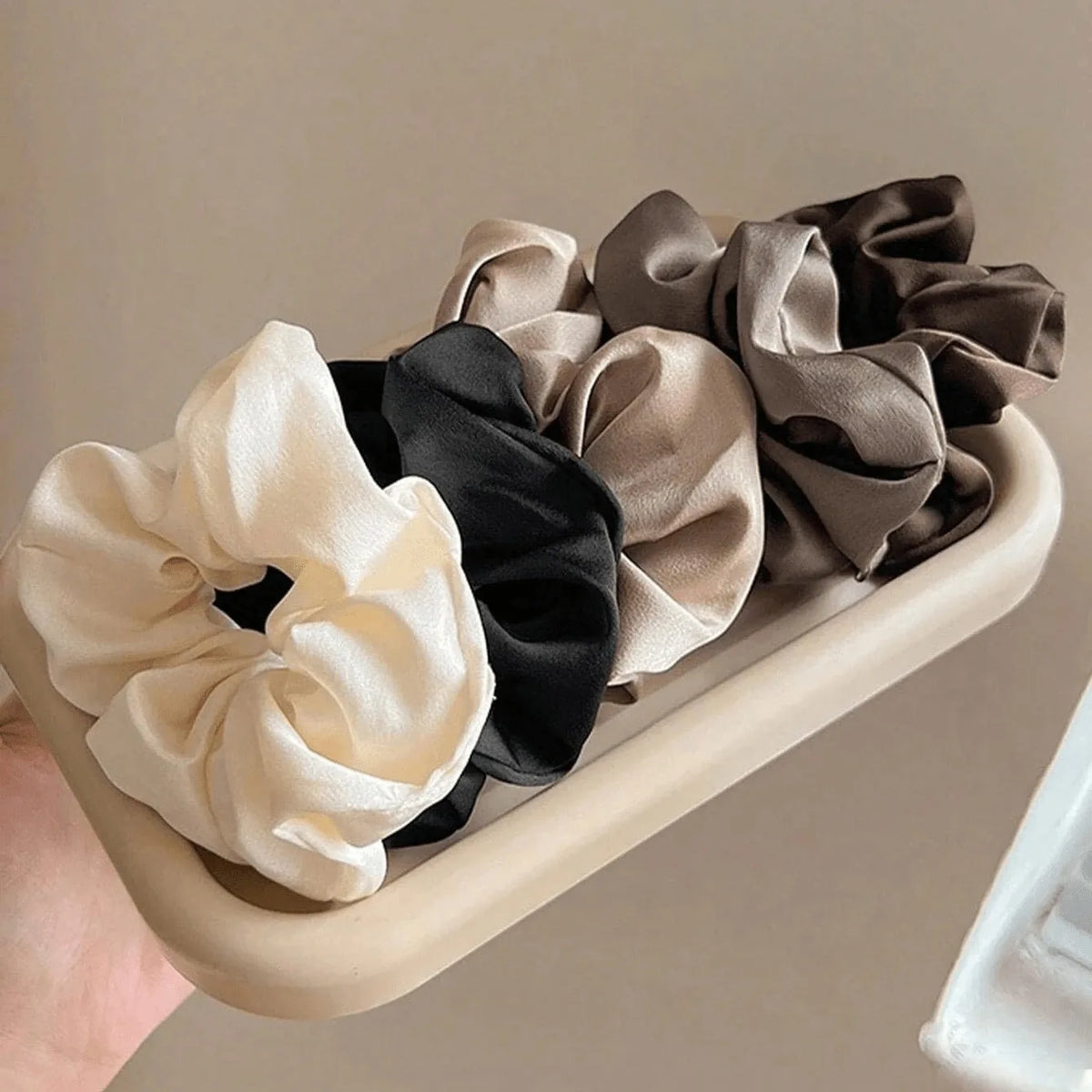 MumMe London Real Silk Large Hair Scrunchie