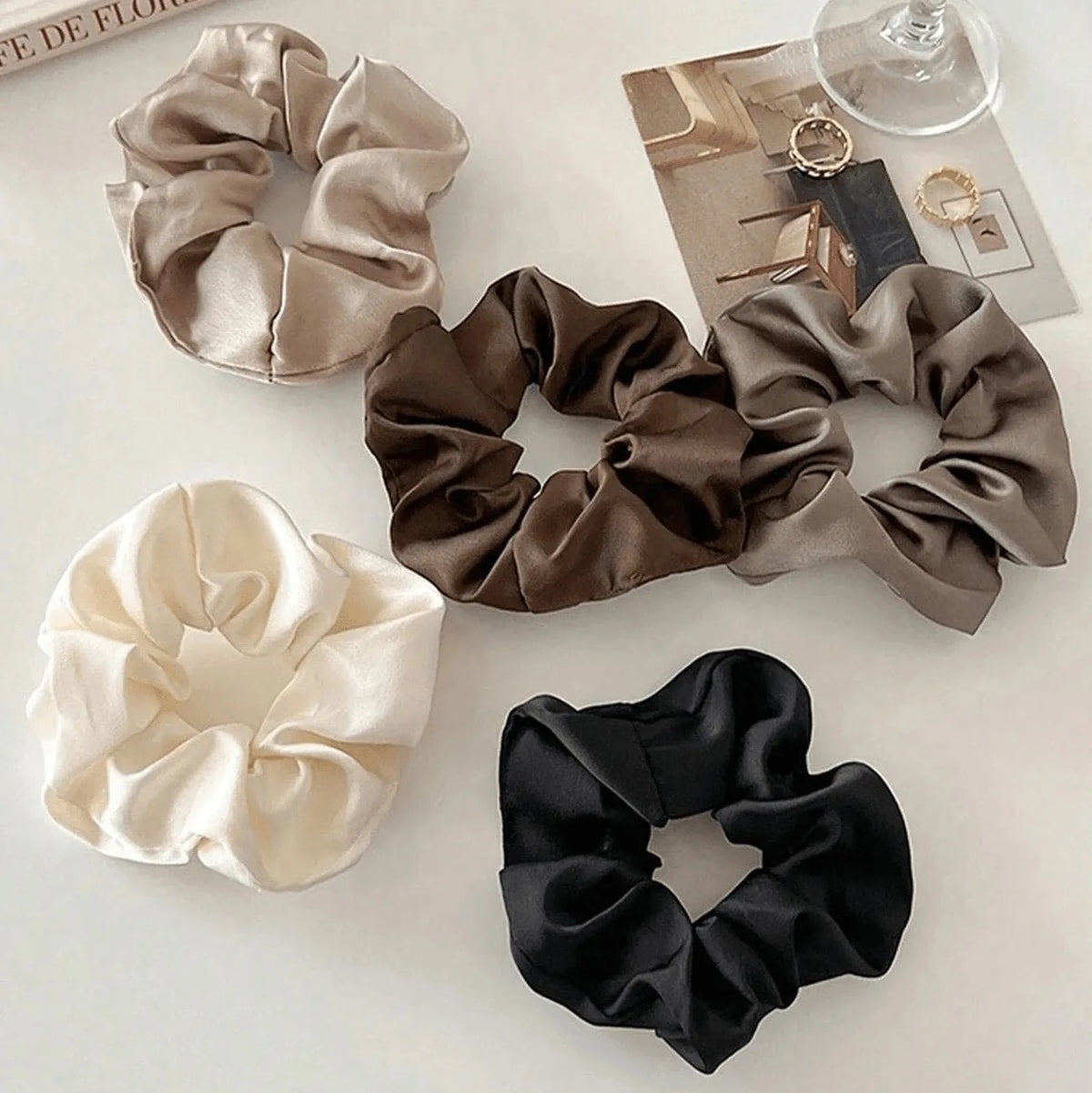 MumMe London Real Silk Large Hair Scrunchie